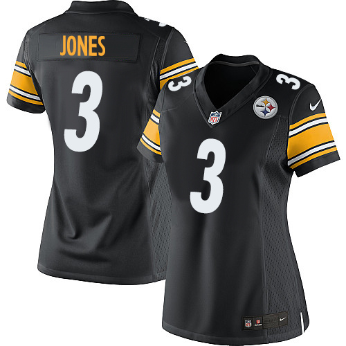 Women's Elite Landry Jones Nike Jersey Black Home - #3 NFL Pittsburgh Steelers